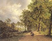 Barend Cornelis Koekkoek View of a Park china oil painting reproduction